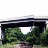 Bridge over tracks