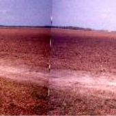 Railroad in field