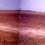 Railroad in field