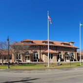 Hattiesburg Depot and Train Tracks
